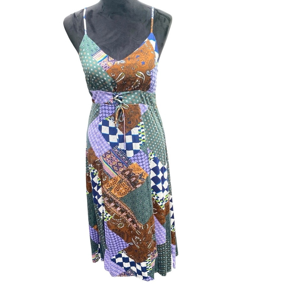 Rewind Ladies Sundress Indie Retro Midi Whimsy Ar… - image 8